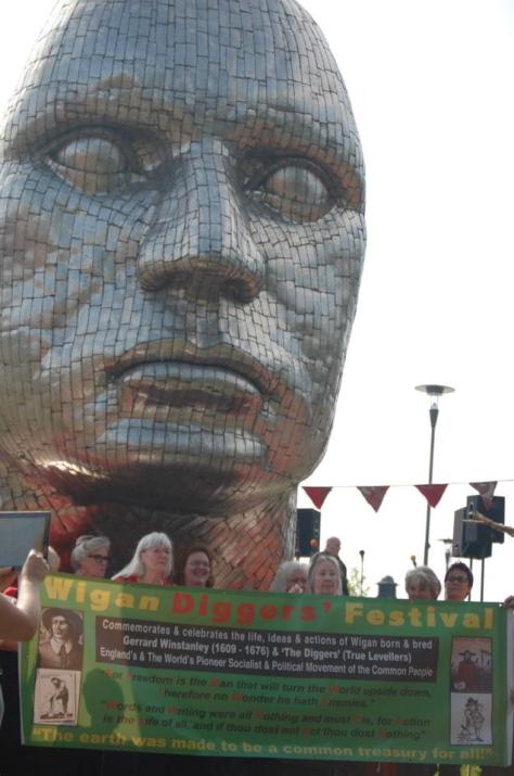 Face of Wigan & Festival Banner