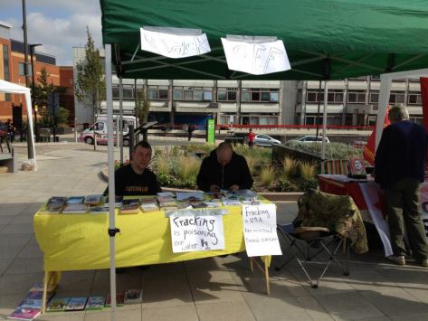 Preston Against Fracking Campaign Stall