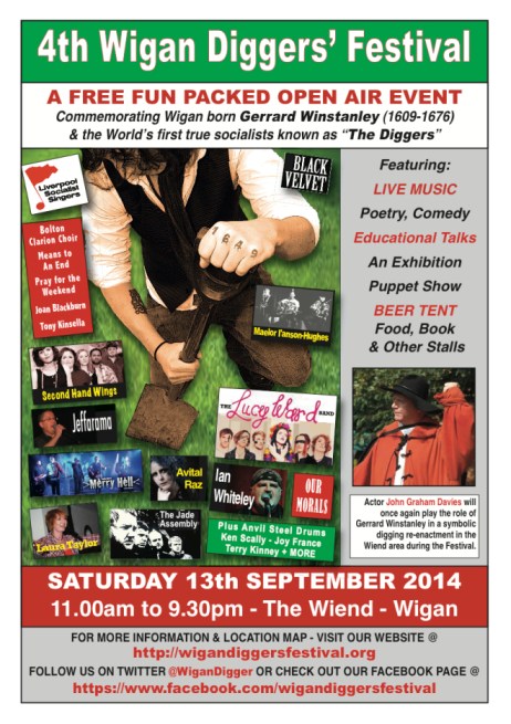 Wigan Diggers' Festival Poster