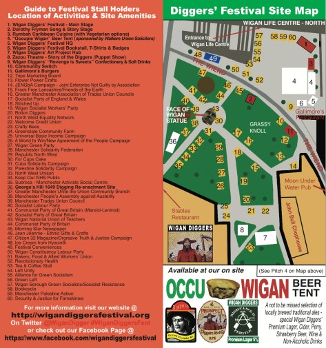 4th Wigan Diggers' Festival Site Map