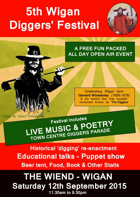 5th Wigan Diggers' Festival Leaflet Artwork