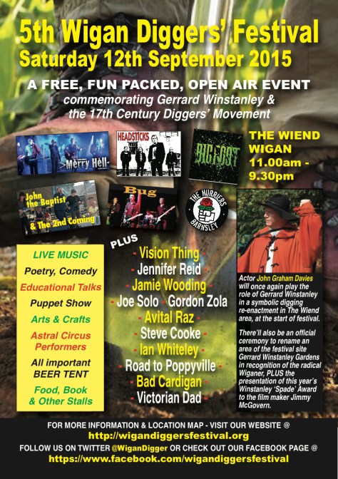 5th Wigan Diggers' Festival Poster Artwork