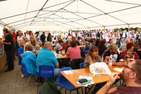 Scene from last year's Occupie Wigan Beer.