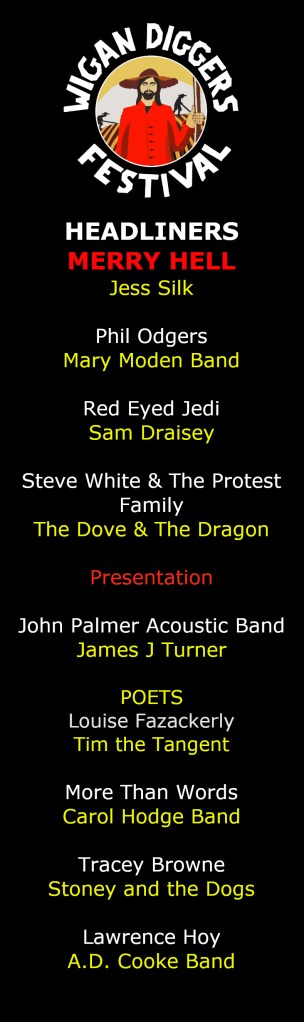 13th Wigan Diggers' Festival Line-Up 2025